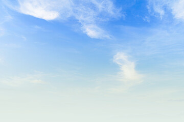 Fototapeta premium Cloudy Blue sky at sunset. Gradient color. Sky texture, abstract nature background in Patong Phuket Thailand