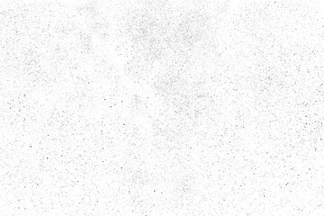 Distressed black texture. Dark grainy texture on white background. Dust overlay textured. Grain noise particles. Rusted white effect. Grunge design elements. Vector illustration, EPS 10.