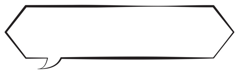 Obraz premium 吹き出しのイラスト15【手描き風】