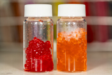 pH testing in food and Encapsulation Experiment example in the laboratory