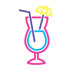 neon cocktail sign design