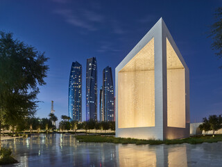 Sheikh Zayed Founder's Memorial, Etihad Towers, Abu Dhabi, Vereinigte Arabische Emirate