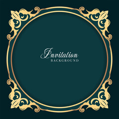 Luxury vintage invitation background. - Vector.