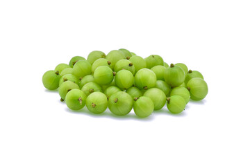 Indian gooseberry on white background