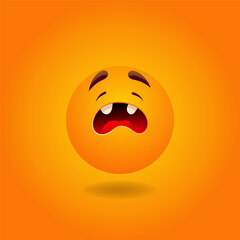 Smile or Emoji. Emotions. Design element for advertising, posters, prints for clothing, banners, covers, children's products, websites, social networks