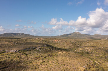 The picturesque scenery of a Caribbean island