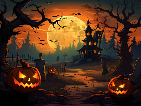 Vector Halloween background image