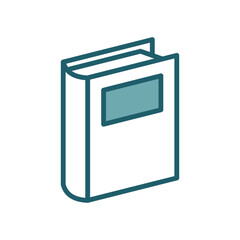 book icon vector design template simple and clean