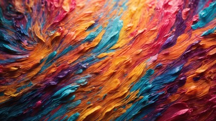 Abstract Colorful Painting Theme Background Wallpaper