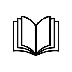 book icon vector design template simple and clean