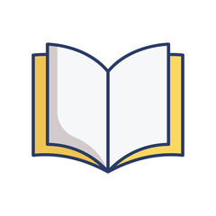 book icon vector design template simple and clean