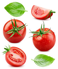 Tomato isolated on white background