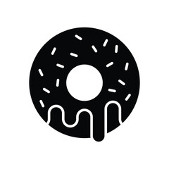 donut icon vector design template simple and clean