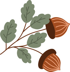Oak branch clipart