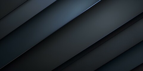 Black dark blue gray abstract background. color gradient ombre. geometric shape. stripe line angle. noise grain texture. design template. generative AI