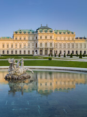 Fototapeta na wymiar Oberes Schloss Belvedere, 3. Bezirk, Wien, Österreich