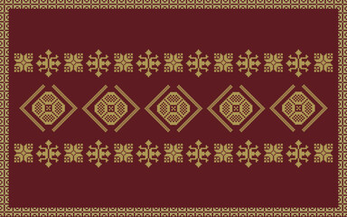 Vector seamless batik songket motif from indonesian for printing , clothing , card , cotton ,carpet and another textile product. Border pattern isolated. Arabic, aztec ,songket, ikat, batique, ulos.