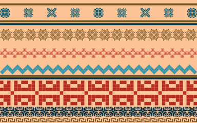 Vector seamless batik songket motif from indonesian for printing , clothing , card , cotton ,carpet and another textile product. Border pattern isolated. Arabic, aztec ,songket, ikat, batique, ulos.