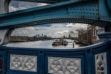 London tower bridge, river thames