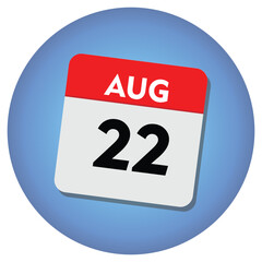 Fototapeta premium calendar icon on white
