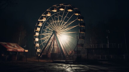 Ferris wheel in the night