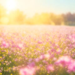 A field of cutter blossom background