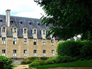 Bayeux, August 2023 - Visit the magnificent medieval town of Bayeux in Normandy - View of the old Norman-style buildings