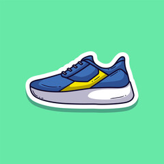 Gym shoes illustration. Vector illustration sports shoes. vector eps 10