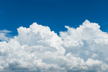 Naklejka na ściany i meble Beautiful clouds with a blue sky background.