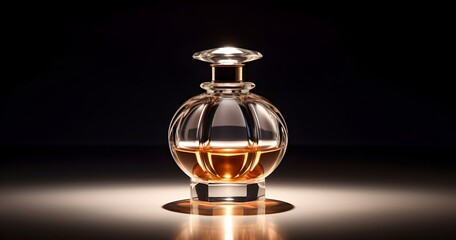 Fototapeta na wymiar Perfume bottle blank presentation Generative AI