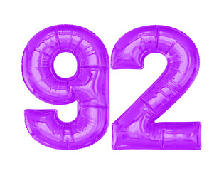 Balloon Purple Number 92