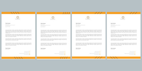 Modern professional corporate Company office brand simple Abstract creative clean minimalist Elegant business style letterhead.Letterhead,business proposal letter,standard,best,unique design template.