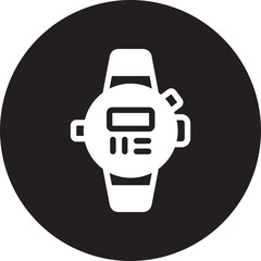 diving watch glyph icon