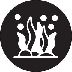 seaweed glyph icon