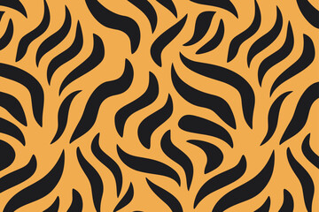 tiger skin pattern vector illustration