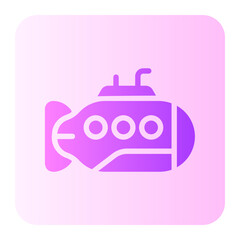 submarine gradient icon