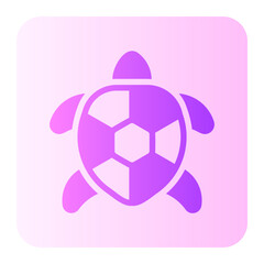 Obraz premium turtle gradient icon