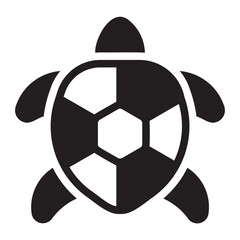 Obraz premium turtle glyph icon