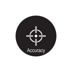 accuracy icon vector