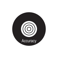 accuracy icon vector