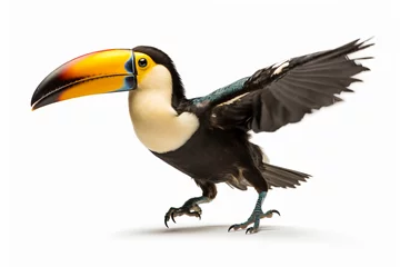 Poster a toucan bird with a bright colored beak © illustrativeinfinity