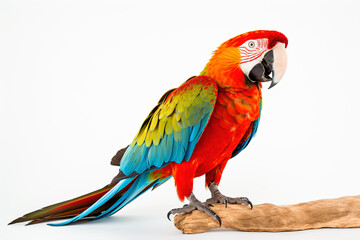 Fototapeta premium a colorful parrot sitting on a branch of a tree