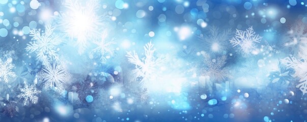 Fototapeta na wymiar blurred shiny snow winter wallpaper illustration