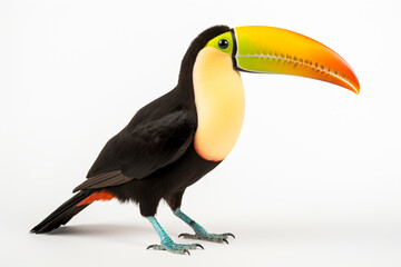 a toucan with a yellow beak and a black beak