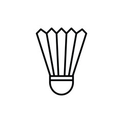 badminton ball icon vector logo
