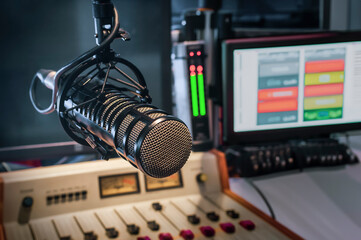 Professional microphone and sound mixer