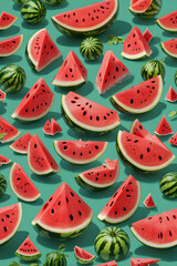 Different types of Cute watermelon pretty red