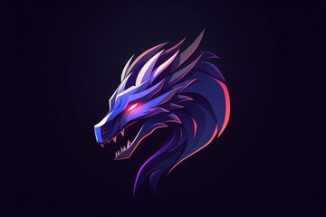 Dragon head illustration