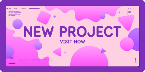 Composition with geometric shapes. Abstract background for design.