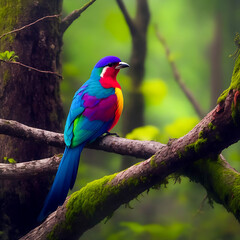 Obraz premium Beater Merops apiaster one of the most colorful birds Ai generated 